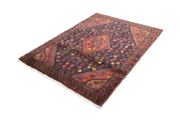 Orientteppich Nomadic Blau - Wolle - 125 x 1 x 174 cm