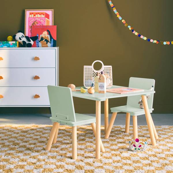 Kindertisch Judith 2er Set Grün