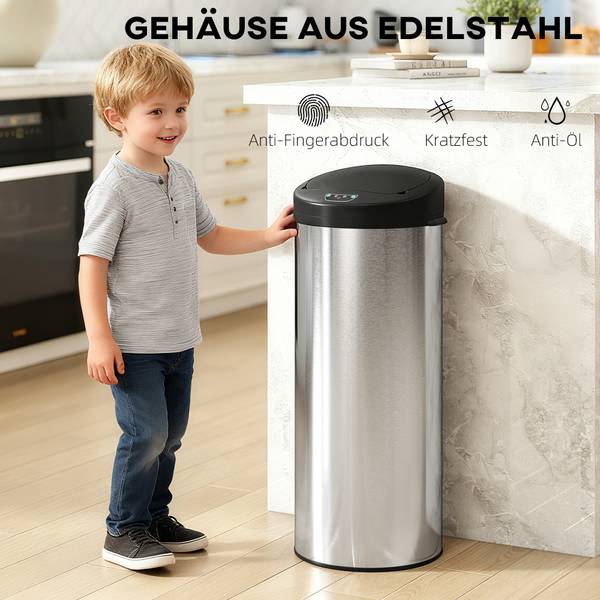 Sensor Mülleimer 851-054V01SR Silber - Metall - 30 x 79 x 32 cm