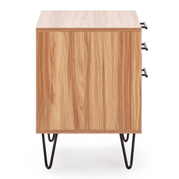 Nachttisch Alma Braun - Holzwerkstoff - 50 x 55 x 40 cm