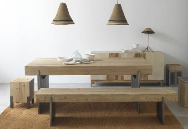 Hocker 10926 Silber - Holzwerkstoff - 30 x 45 x 30 cm