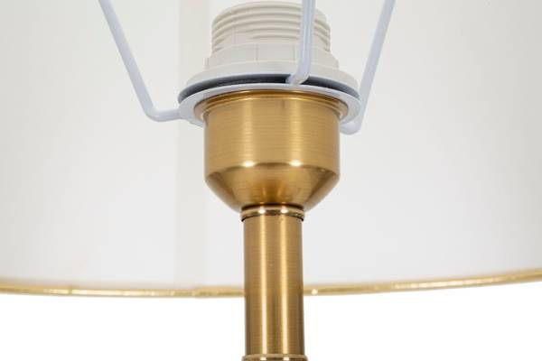 Tischlampe Whity Gold - Metall - 41 x 160 x 41 cm