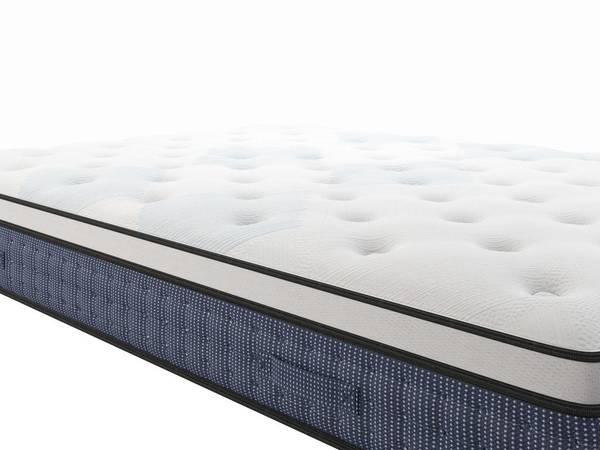 Ensemble matelas et sommier VARNO Blanc - Textile - 140 x 30 x 190 cm