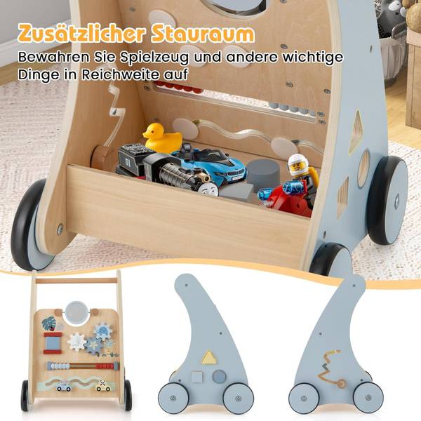 Lauflernwagen FY32336DE Blau - Holzwerkstoff - 31 x 46 x 35 cm