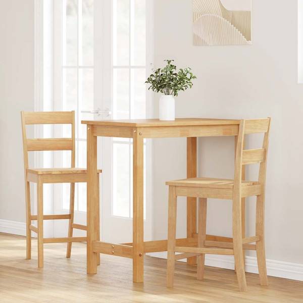 Barhocker 3043932-2 2er Set Braun - Massivholz - 41 x 95 x 48 cm