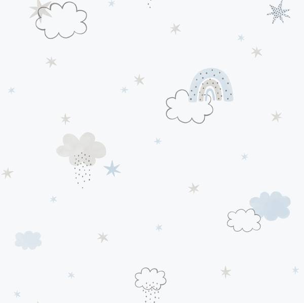 Tapete 640638 Blau - Papier - 53 x 1005 x 53 cm