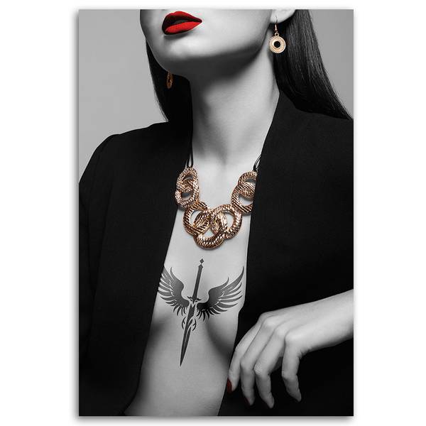 Tableau déco femme glamour 80 x 120 cm