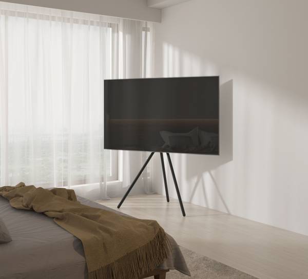 TV-Stand LUMFS15-46F-03 Schwarz - Stahl - 79 x 134 x 54 cm