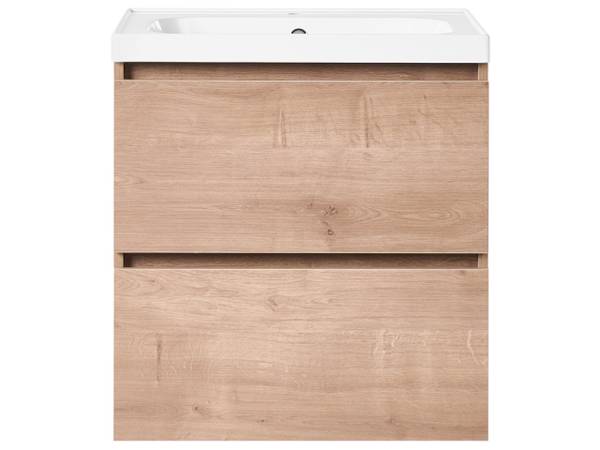 Badezimmerschrank LAGOA 2-tlg Braun - Weiß - Holzwerkstoff - 50 x 60 x 50 cm