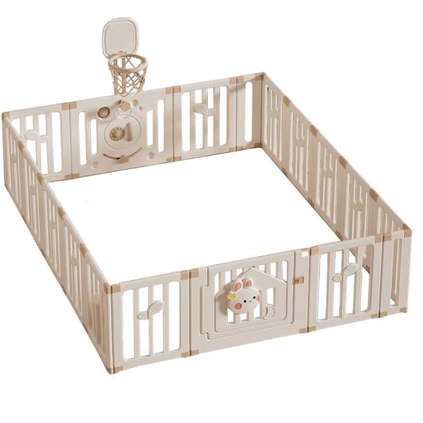Laufgitter FE-WL-YTL61 Beige - Kunststoff - 200 x 63 x 250 cm