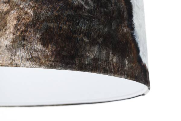 Hanglamp Safari bruin - wit - Diameter lampenkap: 40 cm