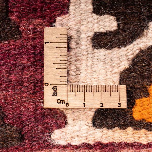 Handgewebt Kelimteppich Rot - Wolle - 140 x 1 x 265 cm