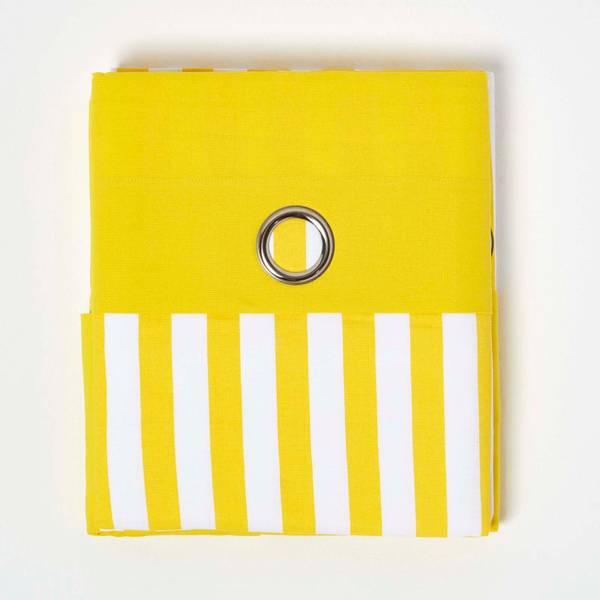Rideaux à œillets CURSTRPTHK Jaune - 137 x 182 x 182 cm