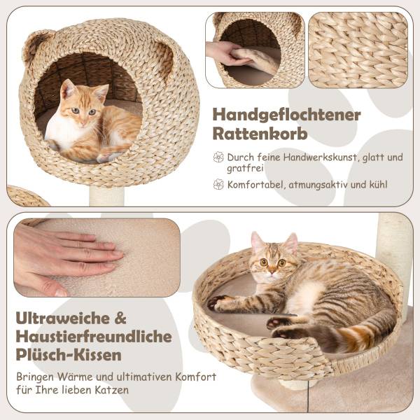 Katzenbaum 65430271 Beige - Naturfaser - 1 x 1 x 1 cm