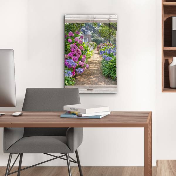 ACRYLGLASBILD Hortensie 40 x 60 cm