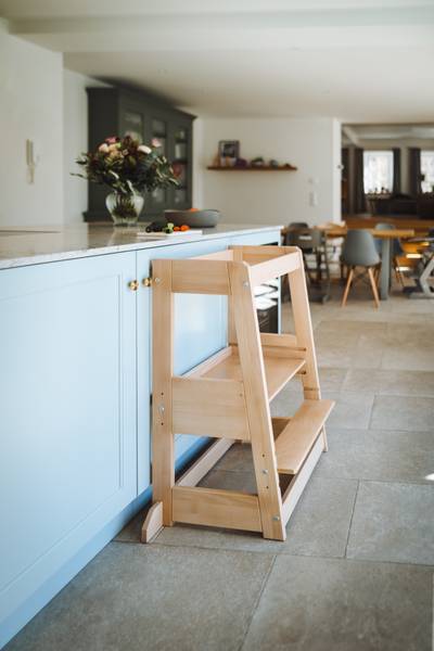 Hochstuhl A065616 Braun - Massivholz - 54 x 95 x 45 cm