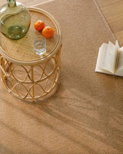 Kurzflorteppich Vegas Beige - Sandbraun - 120 x 170 cm