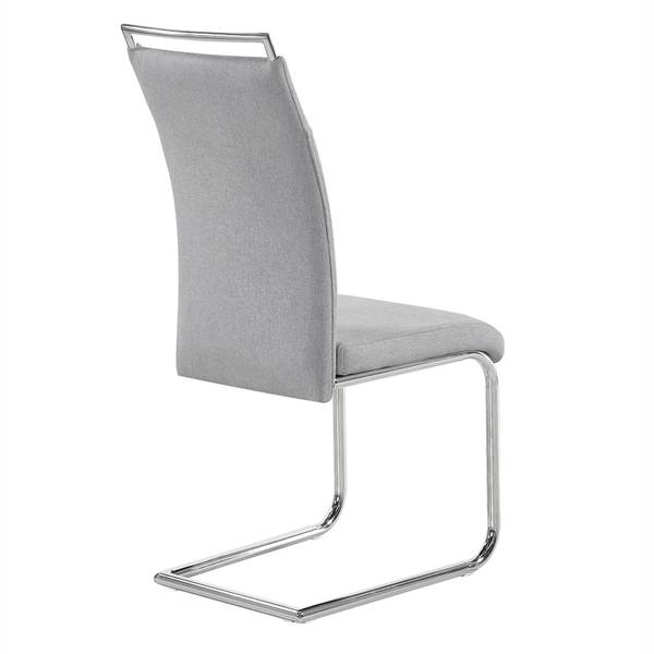 Chaise ERICA (4er-Set) Gris - Tissu - 42 x 100 x 59 cm