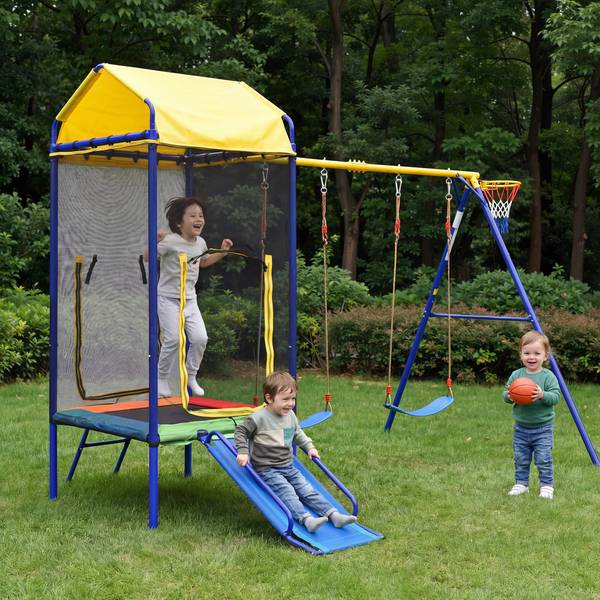 Outdoor-Schaukel-Set Poseidon Ⅱ Metall - 217 x 238 x 336 cm