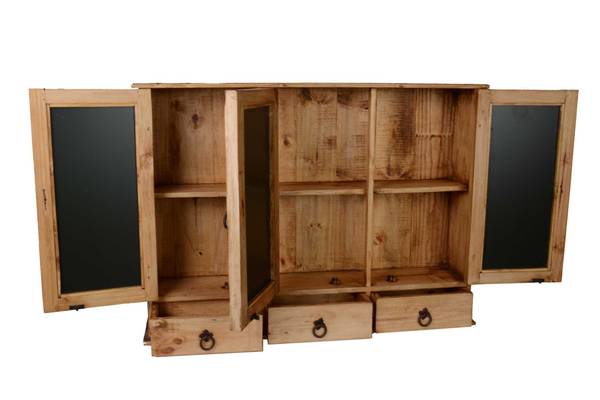 Spiegelschrank Mexico Gelb - Kiefer - 95 x 70 x 20 cm