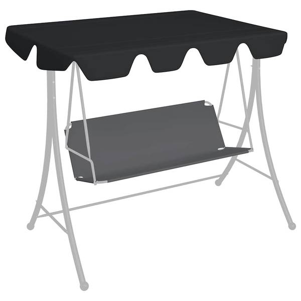 Dach Gartenschaukel 3000900-2 Schwarz