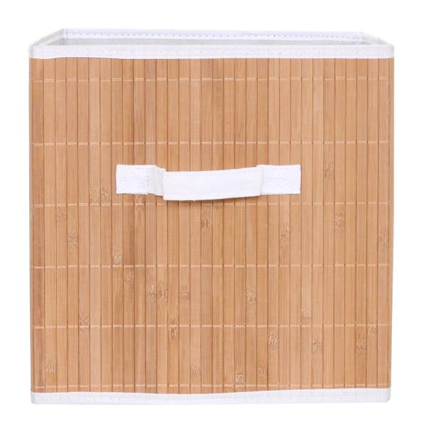 Boîte rangement pliable C21 (4 pcs) Marron - Polypropylène - 32 x 32 x 32 cm