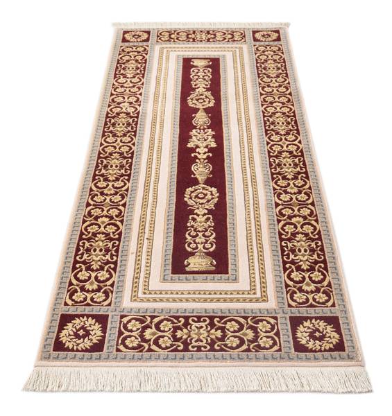 Tapis de passage Darya CMXXXVIII Beige - Laine - 79 x 1 x 201 cm
