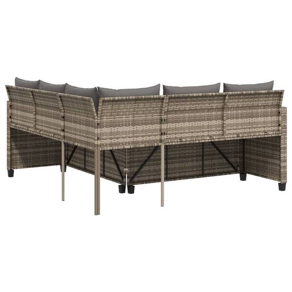 Gartensofa 3034094-2 (2-teilig) Grau