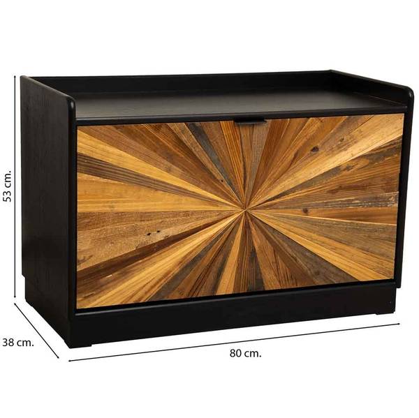 Schuhregal  Taki Braun - Holzwerkstoff - 80 x 53 x 38 cm