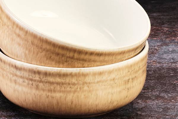 Schüsselset COSMOS, 6-teilig Beige - Keramik - 16 x 7 x 16 cm