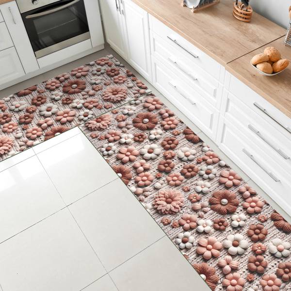 Küchenläufer Blumen Tiefe: 300 cm