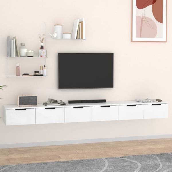 Wandschrank M645725 Weiß - Holzwerkstoff - 102 x 20 x 30 cm