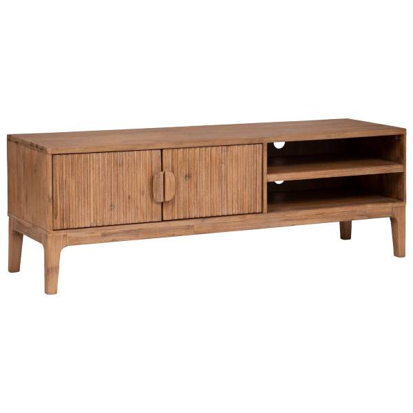 Meuble TV SABOR Beige - Bois massif - 45 x 55 x 160 cm