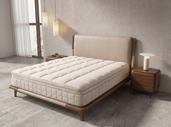 Matelas 7243 Beige - Coton - Lin - Polyester - 180 x 31 x 200 cm