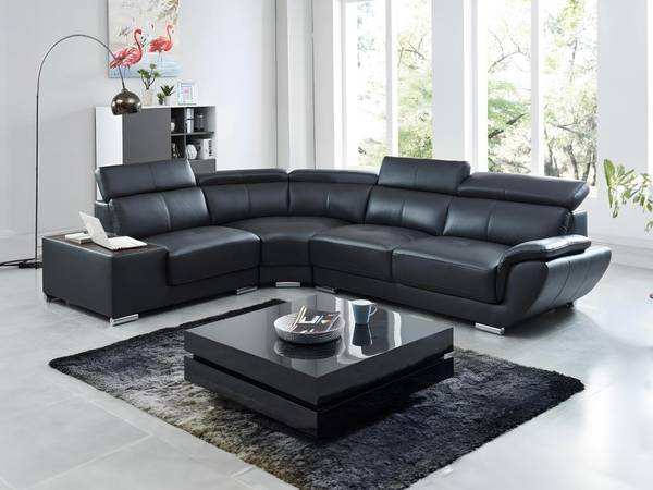 Sofa ohne Schlafmöglichkeit NAHIA Schwarz