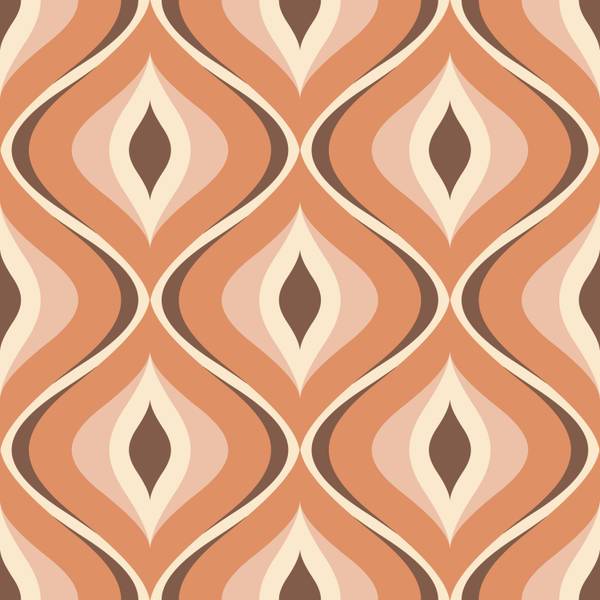 Tapete 130986 Orange - 53 x 1005 x 1005 cm