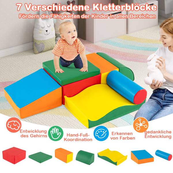 Schaumstoff-Kletterset RT32331DE(7-tlg.) Kunstleder - 40 x 20 x 40 cm