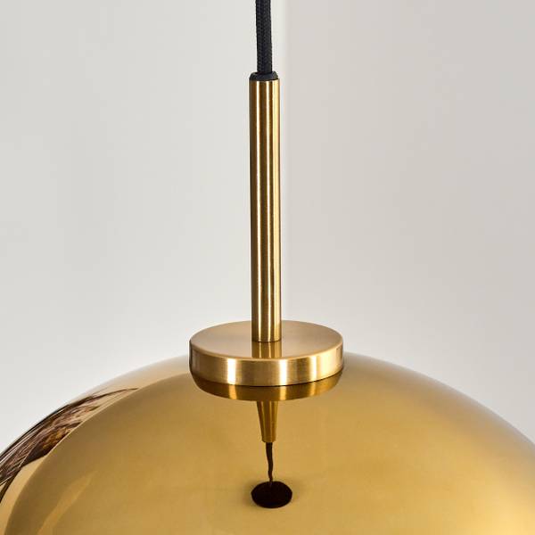 Pendelleuchte Cesaro Gold - Metall - 34 x 129 x 50 cm