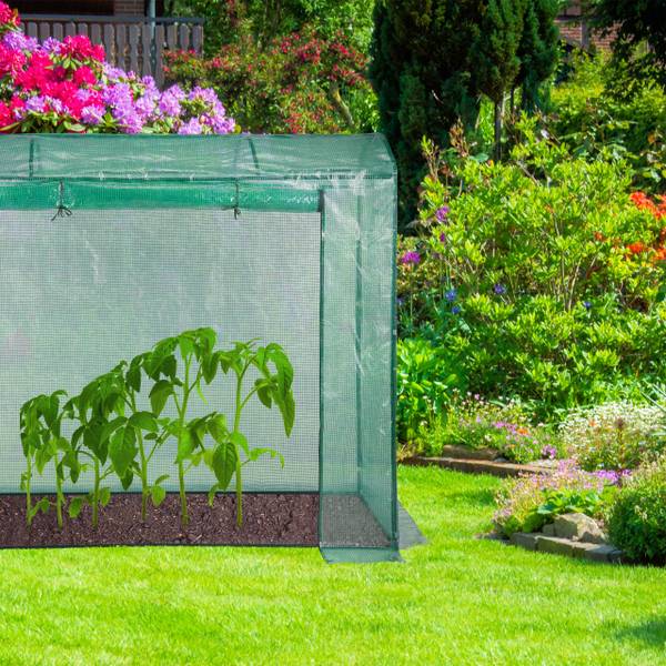 Tomatengewächshaus 170x200x80 Grün - Stahl - 80 x 170 x 200 cm