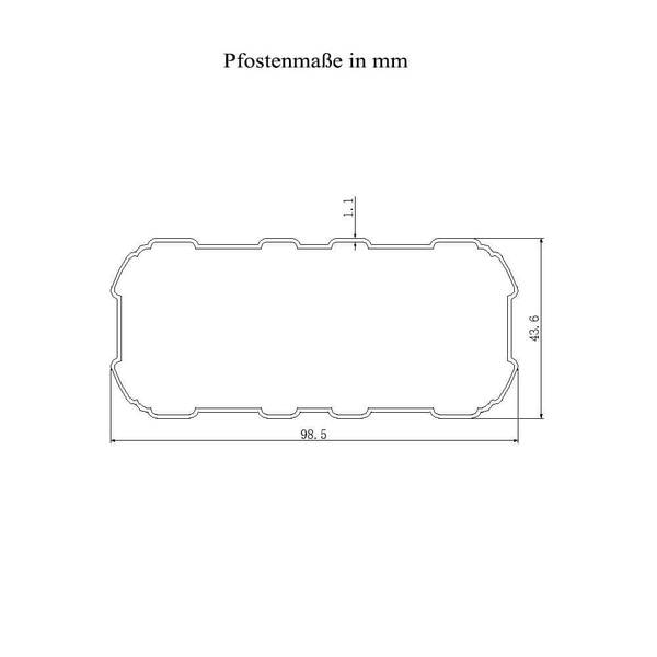 Terrasoverkapping SOLIS Breedte: 557 cm