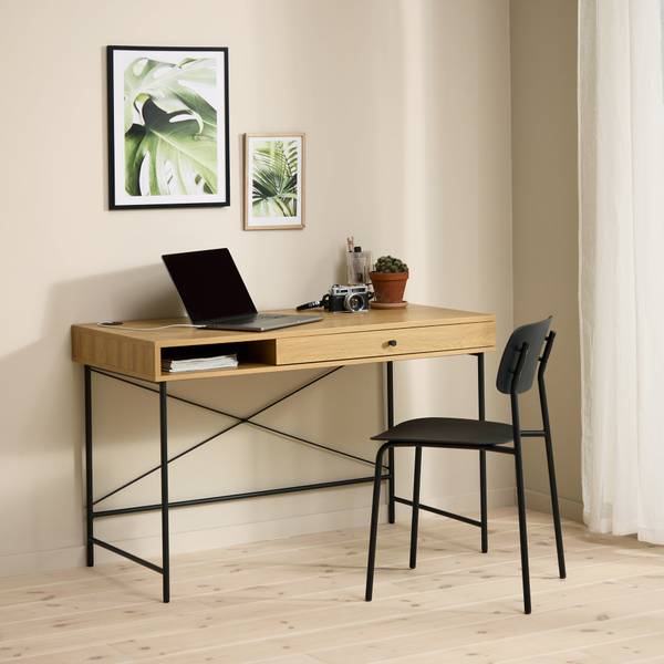 Schminktisch Mogest Beige - Holzwerkstoff - 120 x 76 x 60 cm