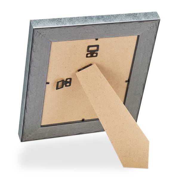 Bilderrahmen 15x20 cm 2er Set Silber - PVC - 22 x 27 x 2 cm