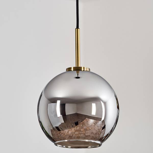 Deckenleuchte Cesaro Grau - Silber - Aluminium - Klarglas - 24 x 145 x 24 cm