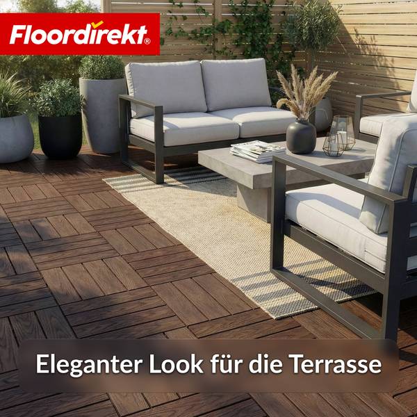 Terrassenfliese Noble 3D Braun
