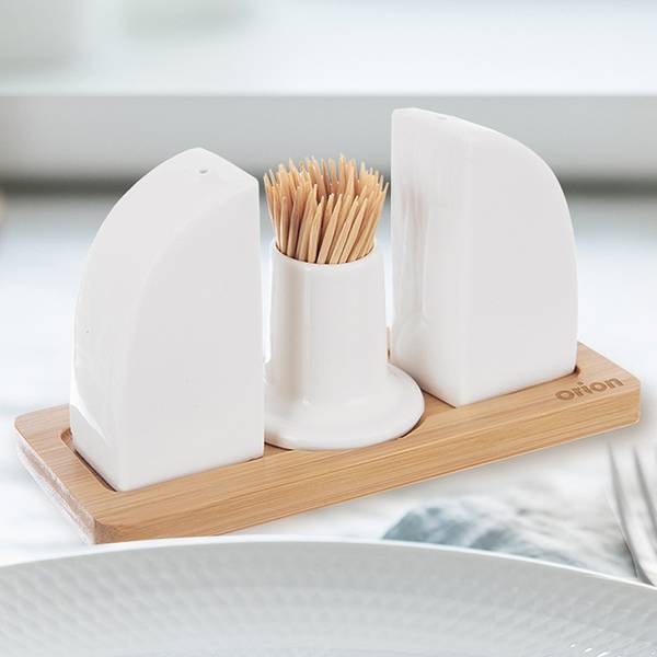 Salz- und Pfefferstreuer 4-tlg.Set152377 Weiß - Porzellan - 7 x 9 x 16 cm