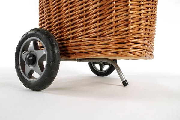 Kaminholzkorb ROLLLOGTOTE Braun - Naturfaser - 39 x 58 x 45 cm