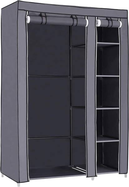 Kleiderschrank 100693 Grau - Stahl - 80 x 31 x 10 cm