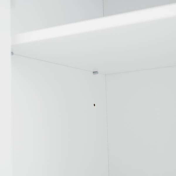Badezimmerschrank Aphrodite Ⅲ Weiß - Holzwerkstoff - 40 x 180 x 60 cm