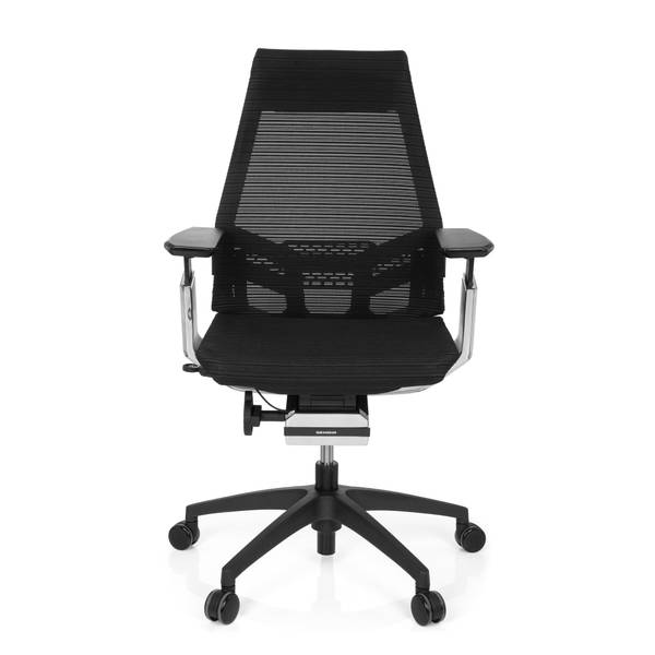 Bürostuhl GENIDIA SMART BLACK CM Silber - Polyester - 70 x 112 x 55 cm