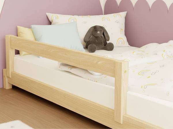 Kinder Einzelbett LUCKY 9 Hellrosa - 98 x 198 cm